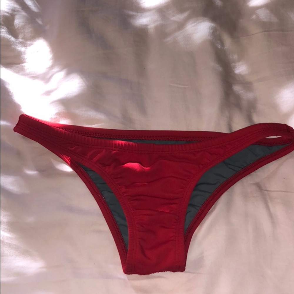 Red bikini bottom